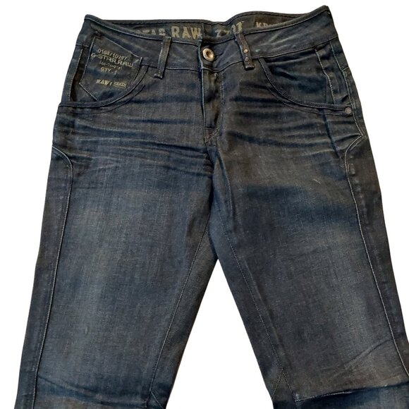 Retro G-Star 3301 KBWG 100 Straight Leg Dark Blue Denim Jeans Sz 27 x 32 NWT - Picture 4 of 10